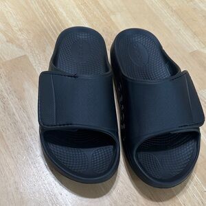 OOFOS OOahh a sport Flex Slide Black pSandals